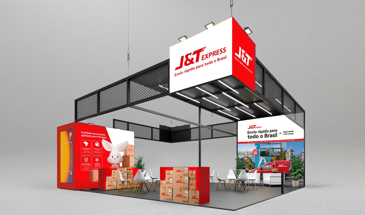 J&T Express stand at Fórum E-commerce Brasil 2026
